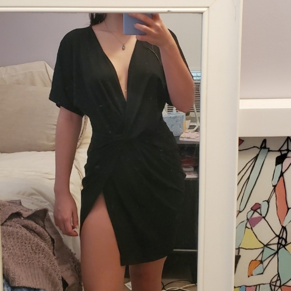 Black Asymmetrical Dress